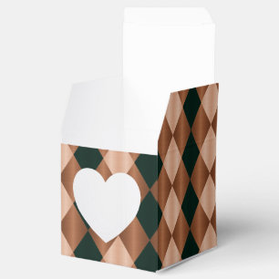 Geflochtene Harlequin,Braunschwarz-GASTGESCHENK-Bo Geschenkschachtel