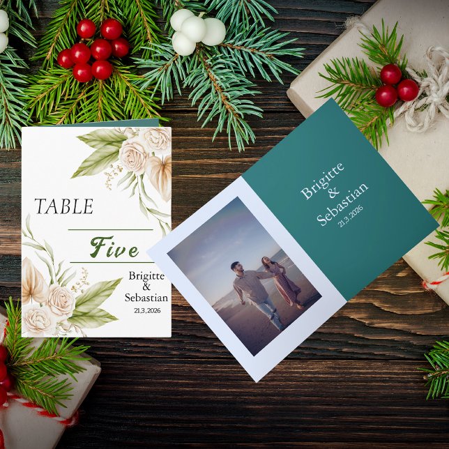 Geflochtene Pampas-Hochzeitstil-Tischnummer Einladung (Von Creator hochgeladen)