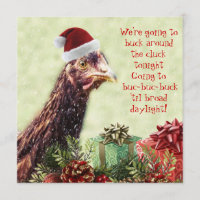 Geflügel-Bauernhof-Sankt-Huhn-WeihnachtsParty