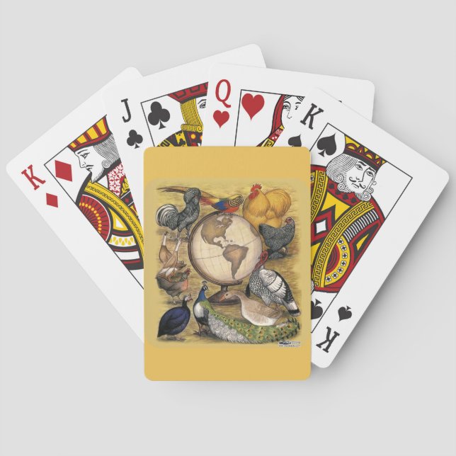 Geflügel der Welt Spielkarten (Rückseite)