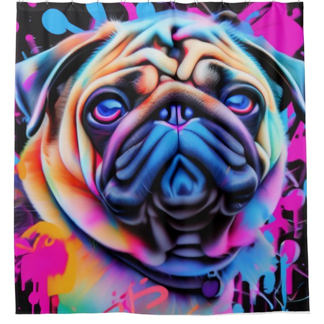 Geflügel Duschvorhang (Vorderseite)