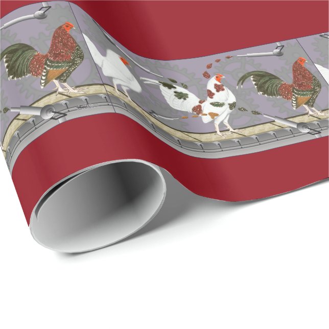 Geflügel-Maler Geschenkpapier (Rolleneckpunkt)