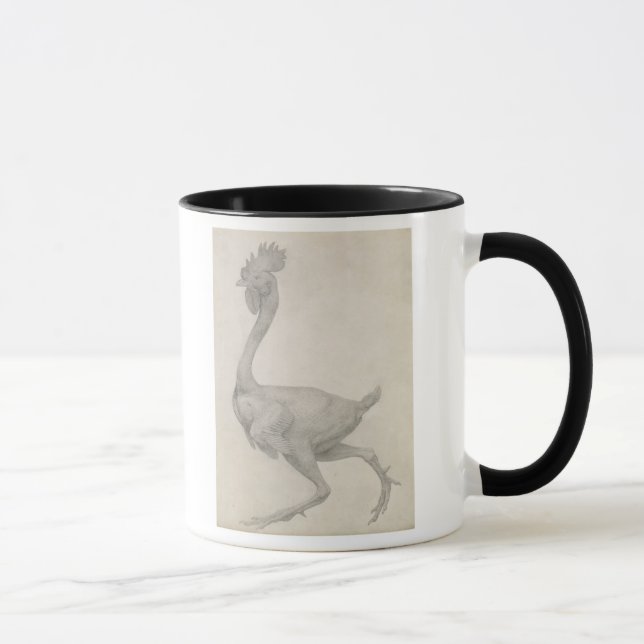 Geflügel: Seitliche Ansicht mit den meisten Federn Tasse (Rechts)