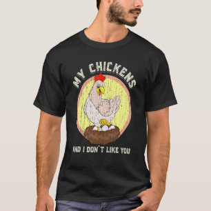 Geflügel Vogel Huhn Bauer Bauernhof Tier Huhn T-Shirt