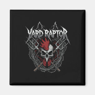 Geflügelfarmer Hof Raptor Schädel Farm Huhn Magnet