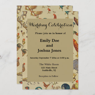 Geflügelroster Hühnerland Einladung zur Hochzeit