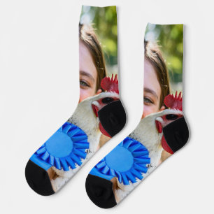 Geflügelschau Geflügel Foto Anpassen Socken