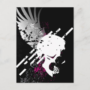 geflügelt. postkarte