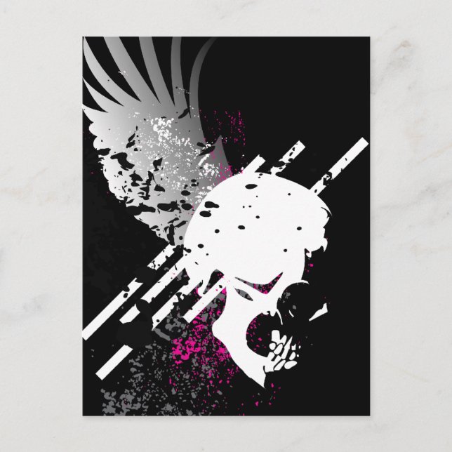 geflügelt. postkarte (Vorderseite)