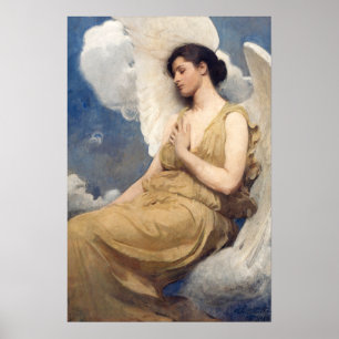 Geflügelte Figur, berühmtes Gemälde Poster