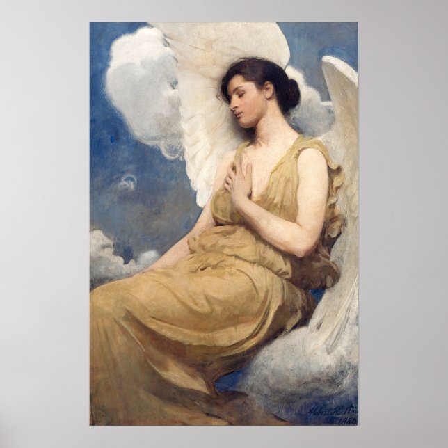 Geflügelte Figur, berühmtes Gemälde Poster (Vorne)