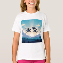 Geflügelte Pferde T-Shirt