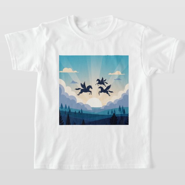 Geflügelte Pferde T-Shirt (Ablage )