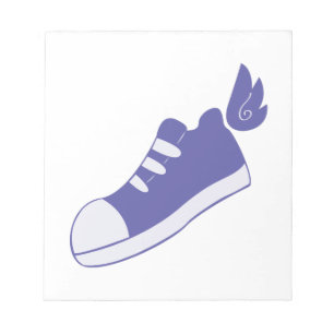 Geflügelte Schuhe Notizblock
