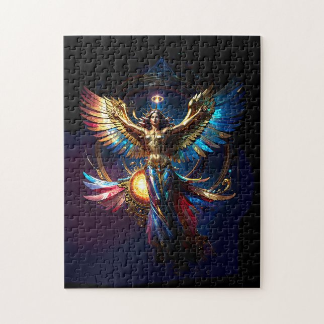 Geflügelter Engel der Freiheit Fantasy-Kunst (Vertikal)