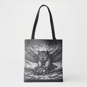 Geflügelter Eulen-Sentinel von BurnsInHell Tasche