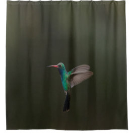 Geflügelter Hummingbird Duschvorhang
