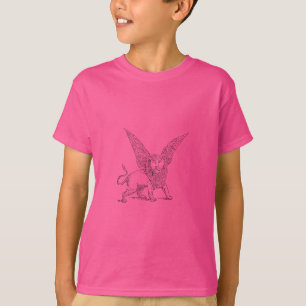 Geflügelter Löwe, Symbol des Heiligen Markus T-Shirt