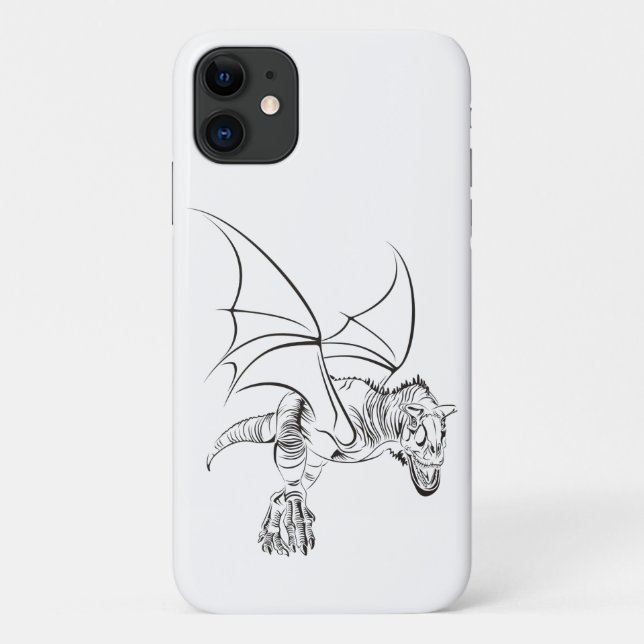 Geflügelter Raptor / Stammes- Case-Mate iPhone Hülle (Rückseite)