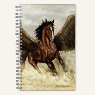 Geflügeltes Pegasus  Notizbuch