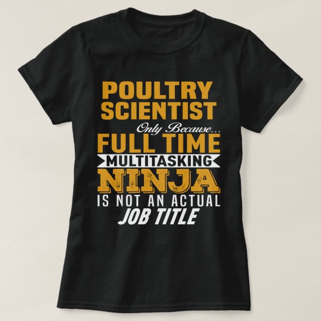 Geflügelwissenschaftler T-Shirt (Design vorne)