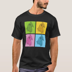 Geflügelzucht Vogel Tier Landwirt Pop Huhn T-Shirt