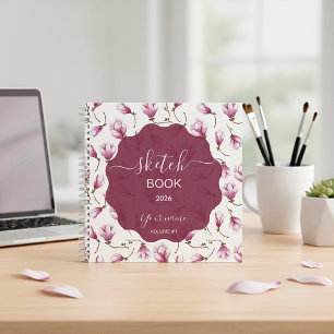 Geflüster der rosa Magnolie Notizbuch