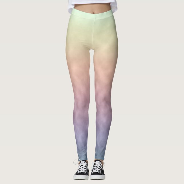 Geflüsterte Pastelltöne Leggings (Vorderseite)
