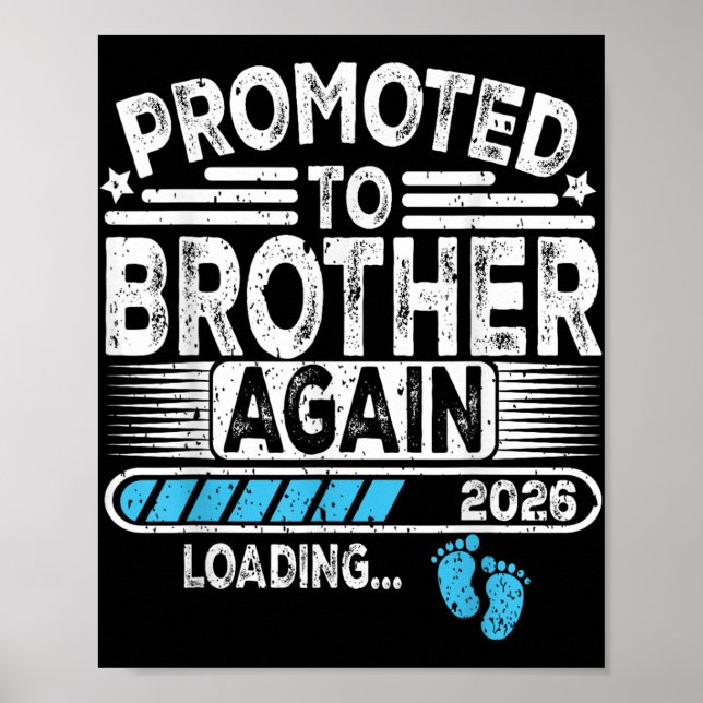 Gefördert, um wieder Brother Est. 2026 Beladen Poster (Vorne)