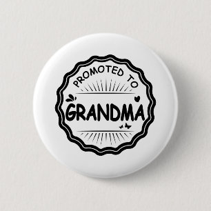 Gefördert zum Großmutter-Weiß - Geschenk-Idee Button
