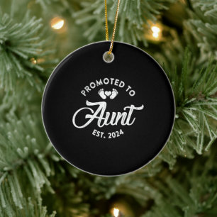 Gefördert zur Tante Est 2024 Funny New Tunt Gift Keramik Ornament