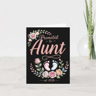Gefördert zur Tante Est 2026 Floral Women Men Mütt Karte