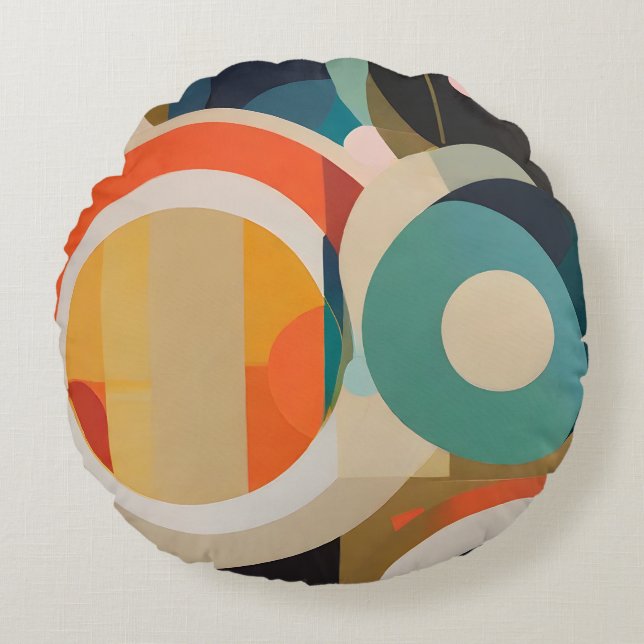 geformt rundes kissen (Vorderseite)