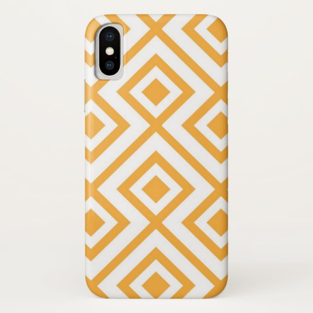 Geformtes geometrisches Muster der Raute Case-Mate iPhone Hülle (Rückseite)