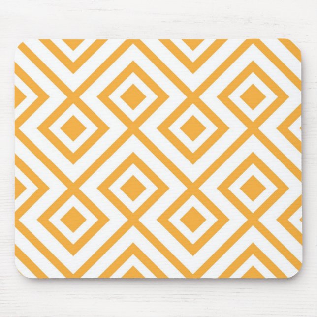 Geformtes geometrisches Muster der Raute Mousepad (Vorne)