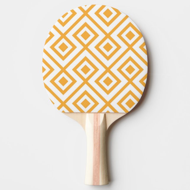 Geformtes geometrisches Muster der Raute Tischtennis Schläger (Vorderseite)