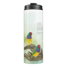 Gefreute handgemalte Gouldia Finch Birds