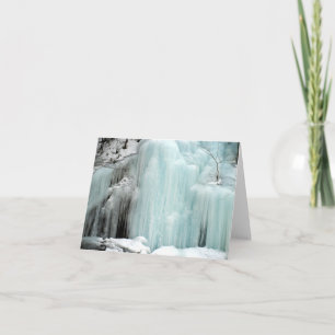 Gefrierwasserfall, blau