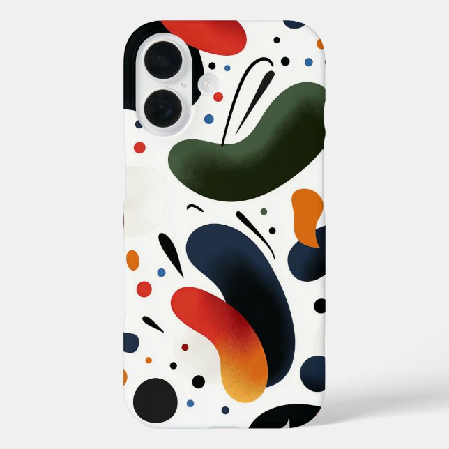 Gefrierwelle iPhone 16 Hülle (Rückseite)