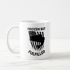 gefroren, aber gefüllt | Eisfischerei Kaffeetasse