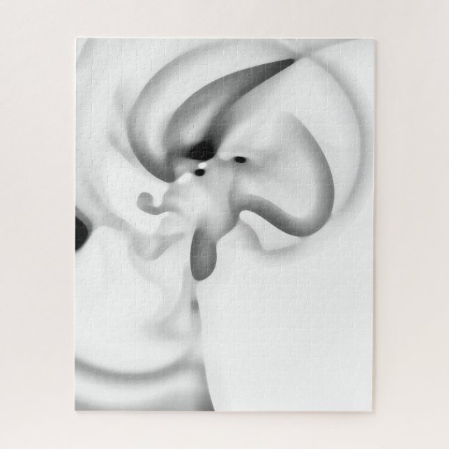 gefroren: Abstrakt, grau, weiß und schwarz (Vertikal)