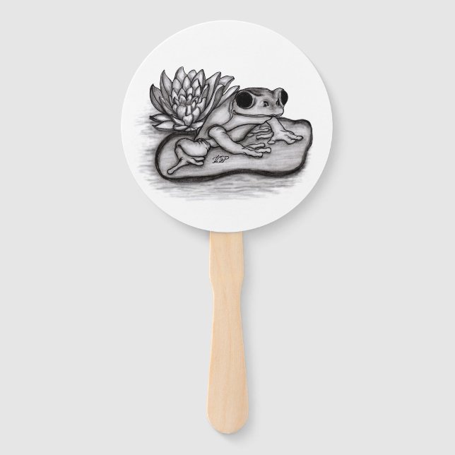 Gefroren mit Lotus-Blume Fächer (Vorderseite)