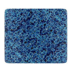 Gefrorene Blaue Efeu-Kühle Schneidebrett