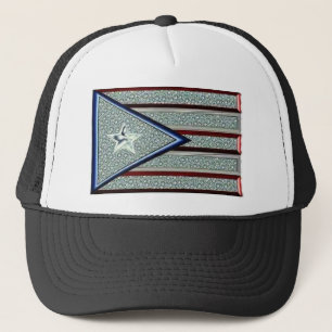 Gefrorene heraus puertorikanische Flagge Truckerkappe