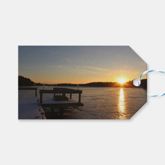 Gefrorene Reflexion Geschenkanhänger (Vorderseite (Horizontal))