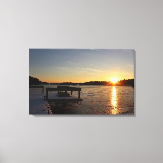 Gefrorene Reflexion Leinwanddruck (Vorderseite)