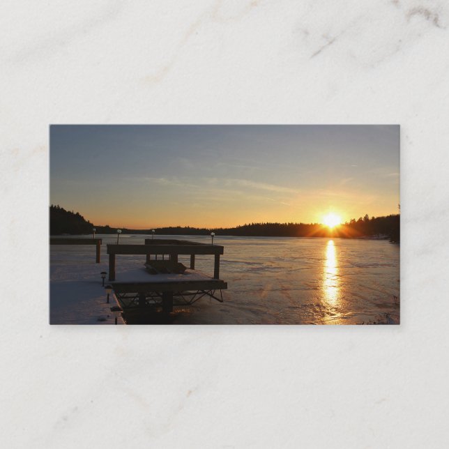 Gefrorene Reflexion Visitenkarte (Vorderseite)