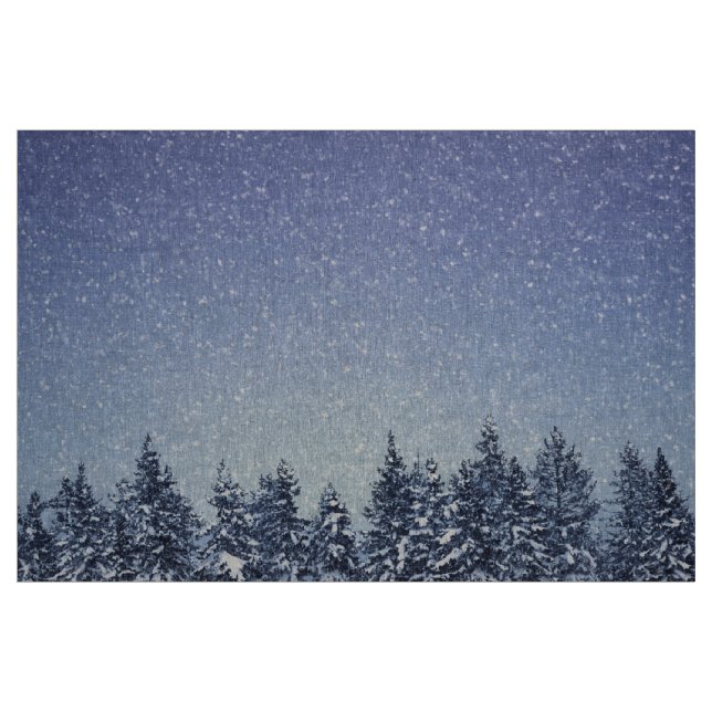Gefrorene Schnee-Winter-Waldszene Stoff (Yard (91,4 cm))