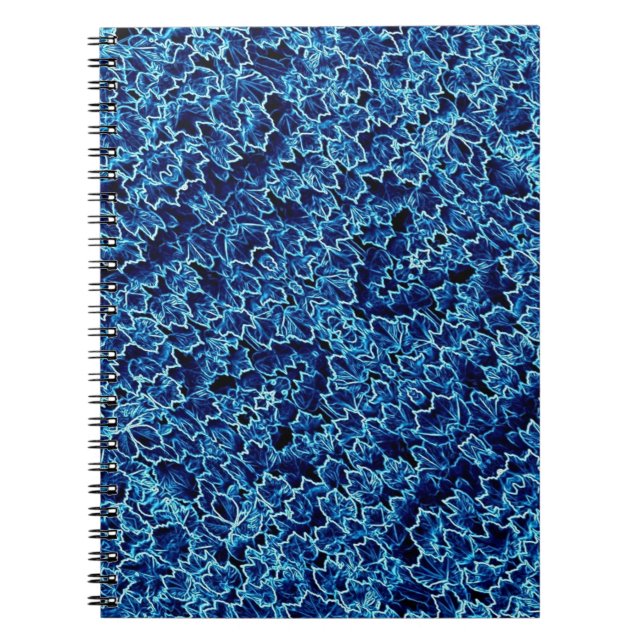 Gefrorener blauer Efeu Cool Notizblock (Vorderseite)