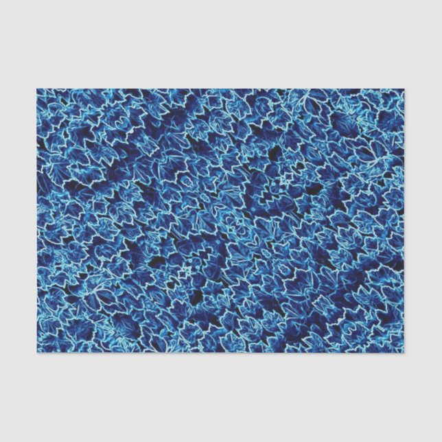Gefrorener blauer Efeu  Seidenpapier (Vorderseite)